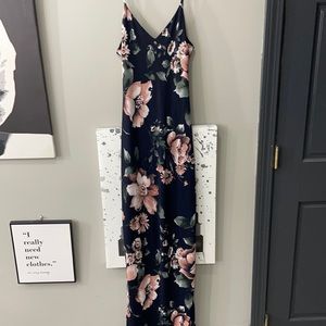 Open back fitted maxi